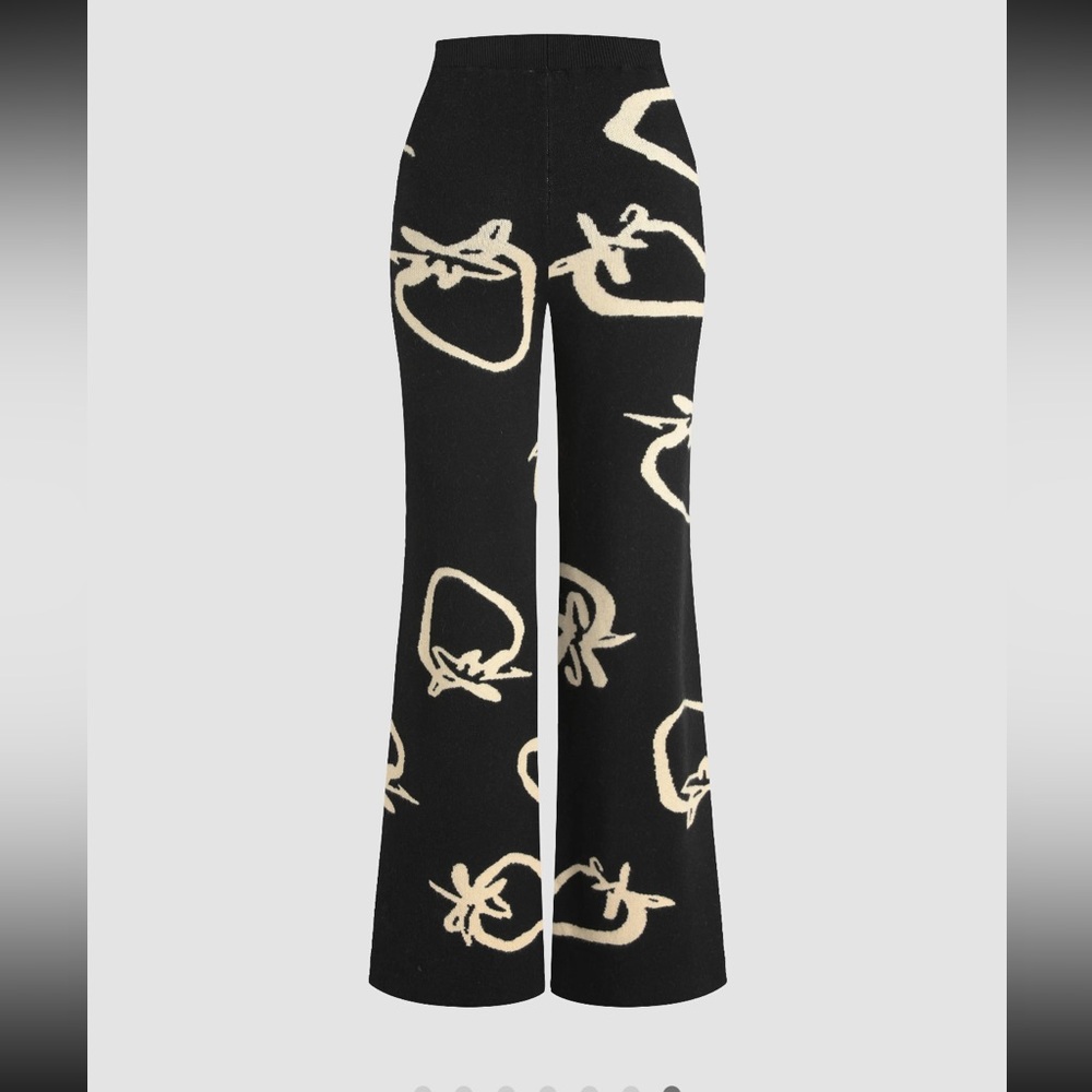 NWT Cider Black and White Knit Pants